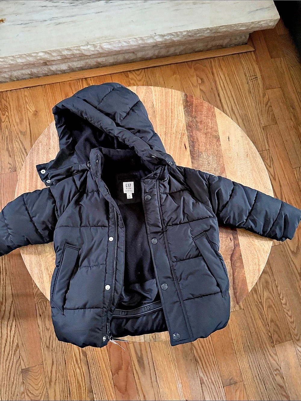 Gap Puffer Jacket Kids Black XS NWT